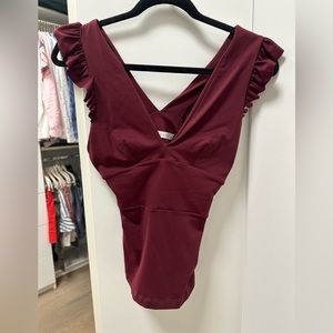 Susana Monoco Burgundy Tank